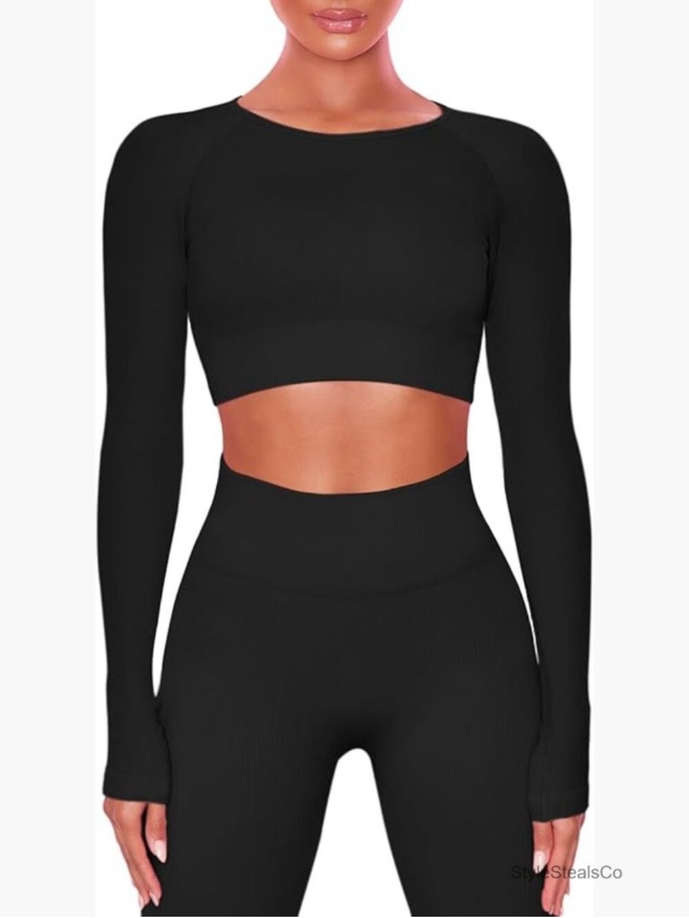 QINSEN Cropped Lounge Set